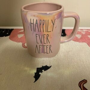 NWT Rae Dunn Happily Ever After Iridescent Pink Mug